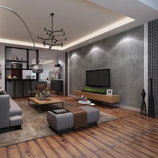 巴塞羅那風格,金獅小區巴塞羅那110平米三居室裝修設計圖片_樣板間_實景圖-搜房網裝修設計網