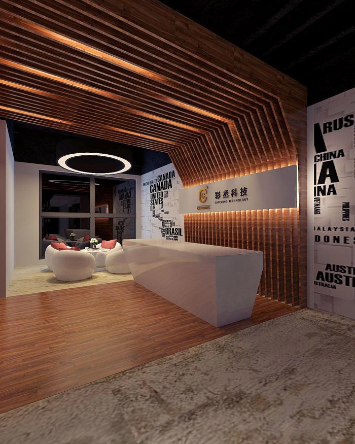 新材料科技公司辦公室裝修設計案例效果圖