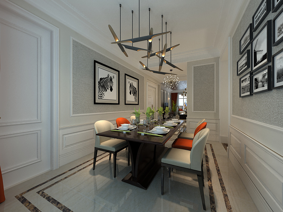 【東易日盛】華潤幸福里簡(jiǎn)歐175平米裝修效果圖|室內(nèi)設(shè)計(jì)|空間/建筑|太原東易日盛 - 原創(chuàng)設(shè)計(jì)作品 