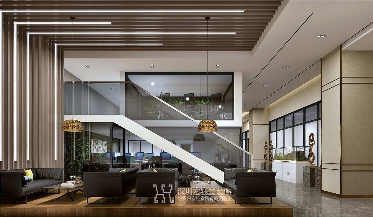 鄭州高端辦公室裝修公司|二十治集團辦公室裝修設計圖